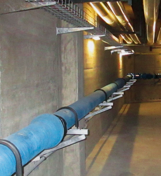 Pipes for the installation in utility tunnels