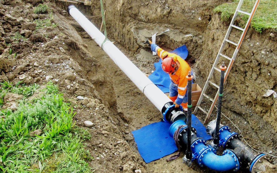 Rerouting of a drinking water pipeline