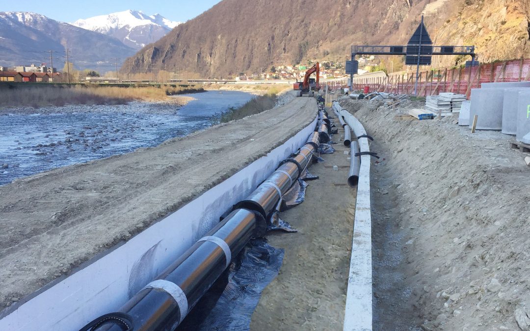 New drinking water transport pipelines for Bellinzona in the Swiss Canton of Ticino