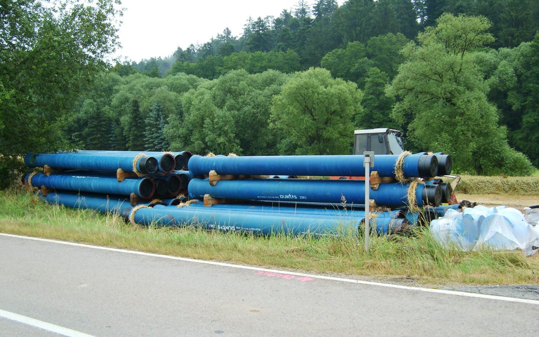 Relocation of a water supply pipeline at Roding (Upper Palatinate)
