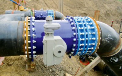 Gussrohr Absperrklappen UV-Desinfektionsanlage