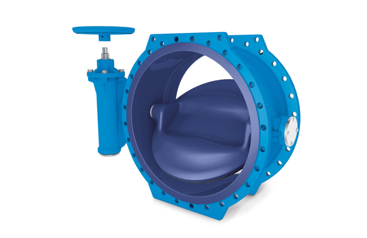 ERHARD butterfly valve ROCO Wave with enamelling